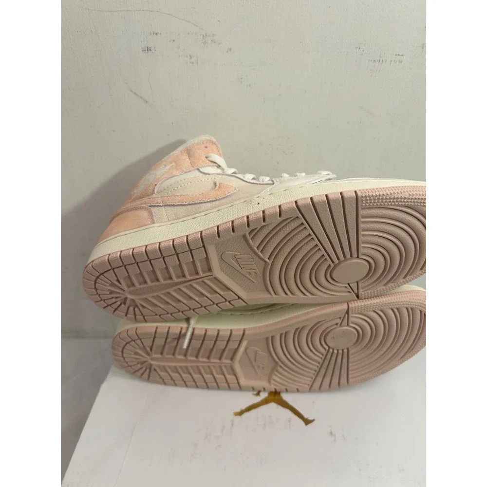 Jordan Air Jordan 1 Mid SE 9.5 Coconut Milk Legend Pink Suede Womens